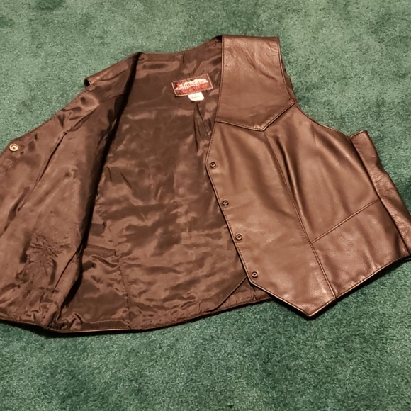 hillside leather vest